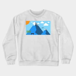 Flat-shaded Alps Crewneck Sweatshirt